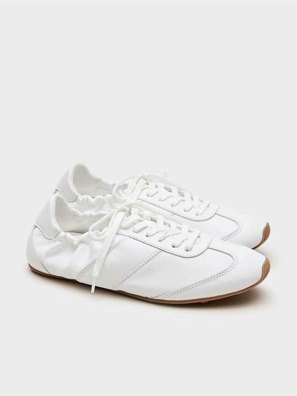 J.Crew Ballet sneakers in nylon and leather White